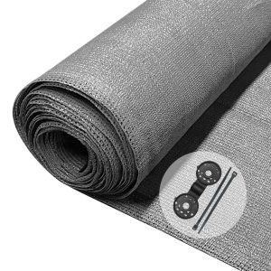 VOUNOT 1×10m Privacy Netting 150 g/m² Garden Screening Shading Net Grey
