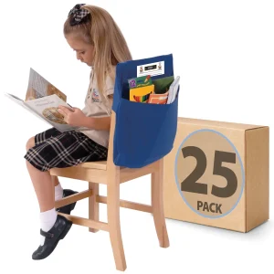 Seat Sack® Single Pocket Classroom Pack – Bulk Classroom Chair Pockets Storage Organizers