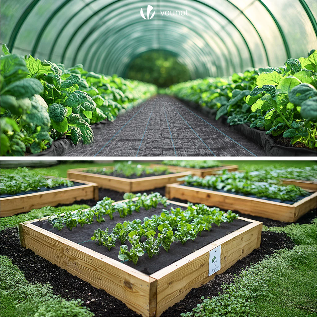 VOUNOT 1x25m Weed Control Fabric with Pegs, Heavy Duty Landscape Ground Cover Membrane - Image 8
