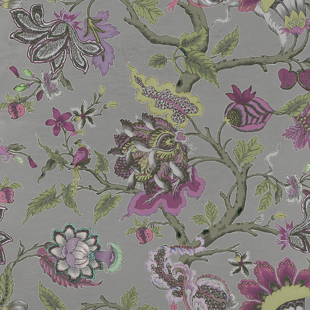 Adhira Velvet Fabric (By The Metre) Violet - Image 2