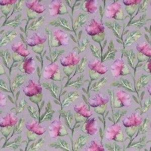 Ettrick Printed Cotton Fabric (By The Metre) Mauve