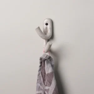 Leggy Crossed Wall Hook, Pebble