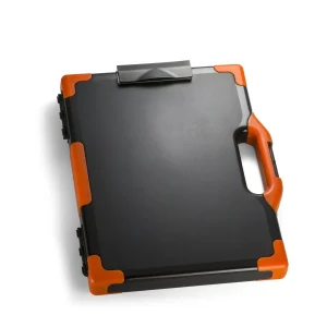 Officemate® Clipboard Storage Box, Black & Orange