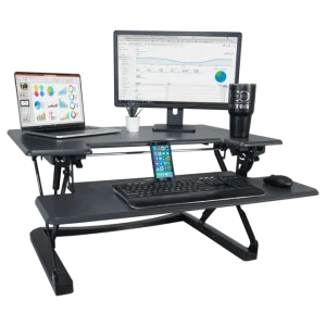 VICTOR® High Rise™ Adjustable Height Standing Desk with Keyboard Tray