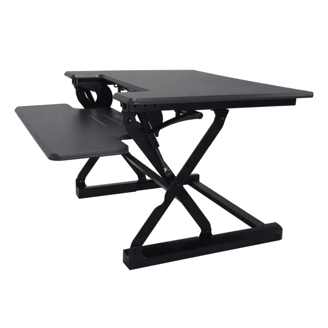 VICTOR® High Rise™ Adjustable Height Standing Desk with Keyboard Tray - Image 4